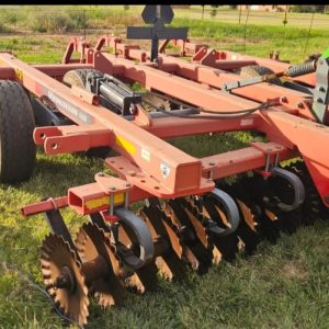 Used yellow disc harrow for soil preparation – secondhand farming equipment in South Africa