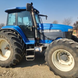 Used blue New Holland tractor – secondhand farming tractor available in South Africa